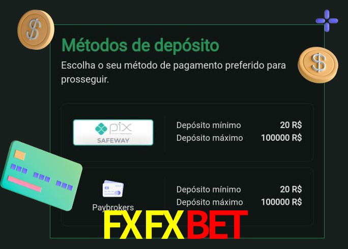O cassino FXFXBET oferece uma grande variedade de métodos de pagamento